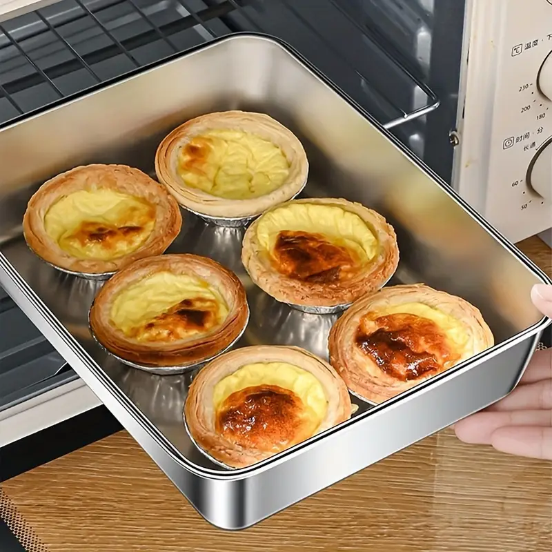 1/2 Pcs Durable 304 Stainless Steel Food Containers | Leak-Proof Flip Lids | BPA-Free & Multi-Oven Safe | Rectangular Stackable Organizers for Fridge/Pantry