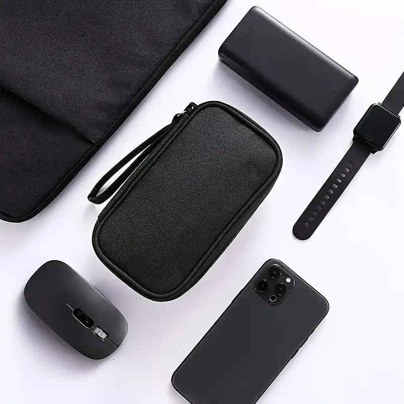 Hot Sale in Kenya! Travel Essential Electronic Organizer Pouch | Double-Layer Portable Cable Bag | Data & Charging Cable Sorting Tool | Anti-Loss Storage for Men Women Vacation[ Delivery in 3-5 Days]