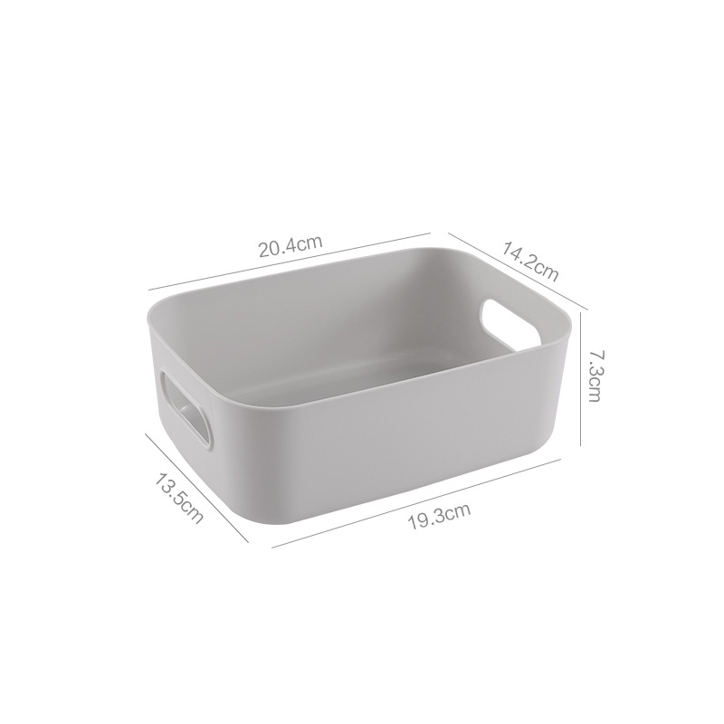 3pcs Multi-functional Plastic Desk Organizer | Cosmetic Storage Box | Kitchen Snack Basket |  Office Use