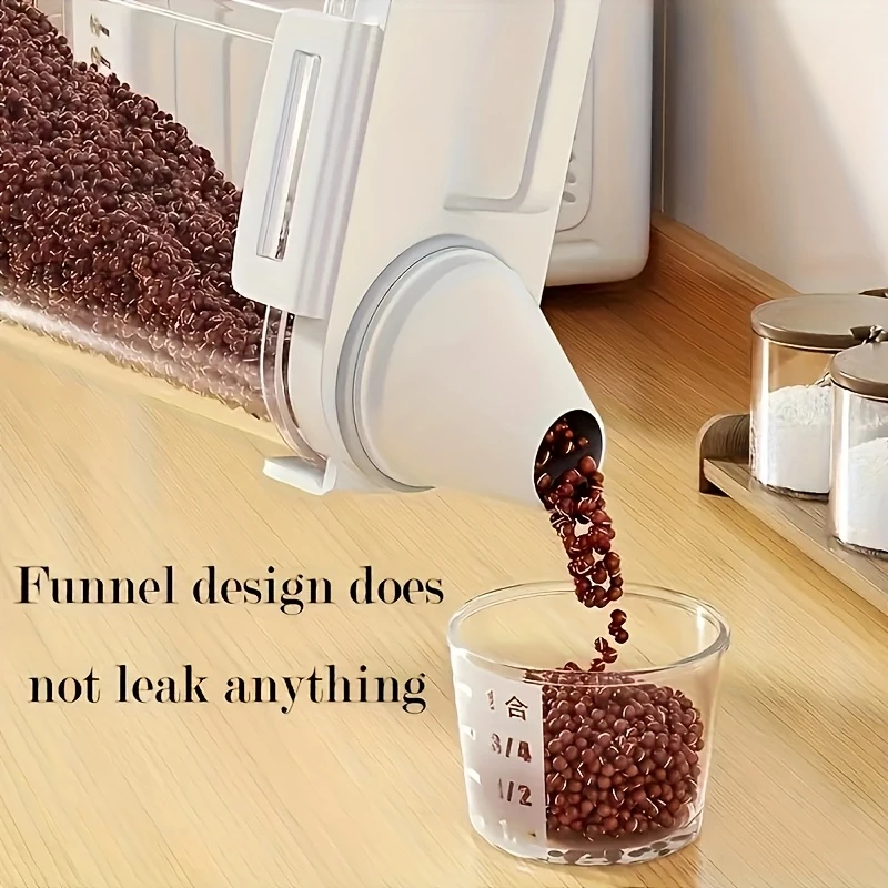 3.0L Airtight Food Container | Flip-Top Lid Locks Out Moisture & Bugs | Keep Your Rice, Flour & Dry Goods Fresh for Longer, Leakproof Pantry Organizer, Fast 3-5 Day Ship
