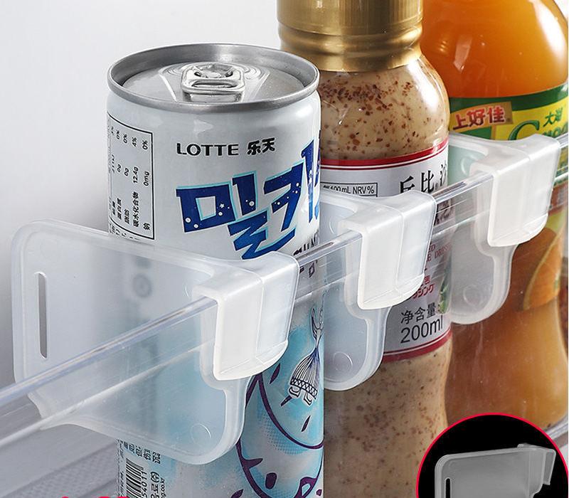 [Black Friday Exclusive Bottom Price]10pcs Refrigerator Side Door Storage Dividers - Multifunctional Fridge Organizer Plates, Thick Transparent Storage Compartments for Fridge Space Management