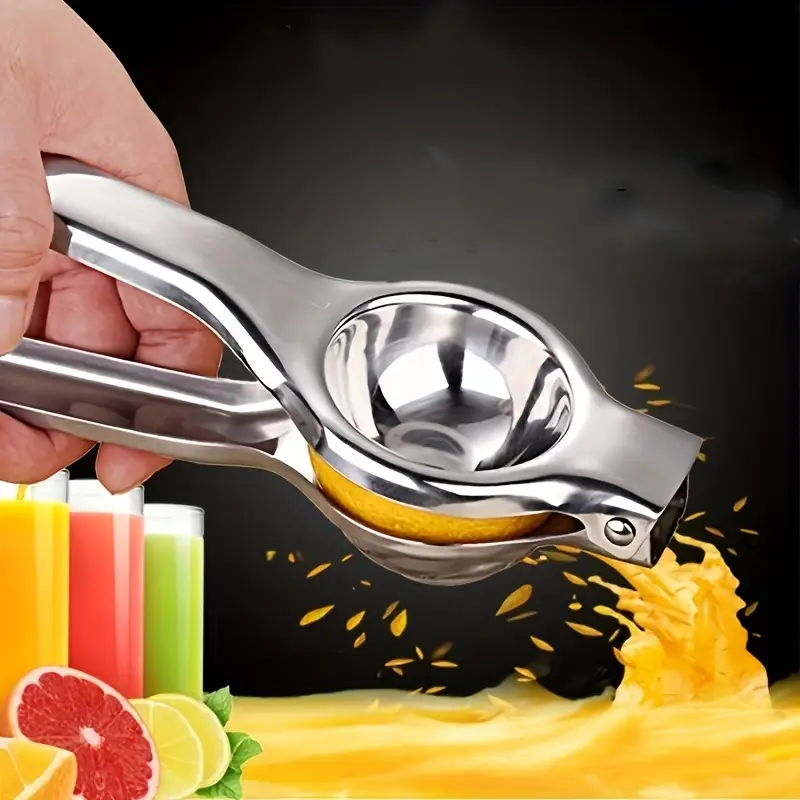 3-Second Fresh Breakfast Juice! Manual Citrus Juicer – No Power Needed, Easy Rinse Stainless Steel for Oranges & Lemons