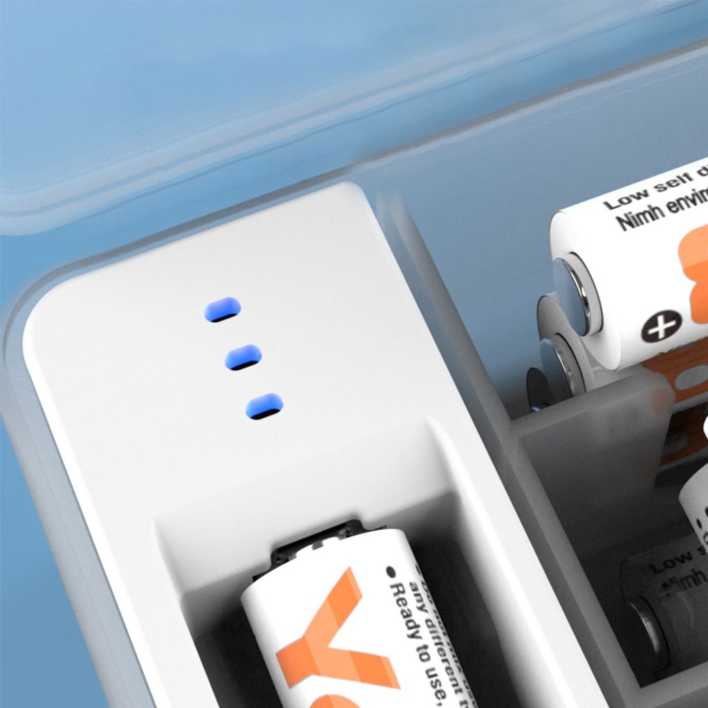 [Black Friday Deal]1pcs Battery Storage Container with Tester - AA/AAA Alkaline Battery Organizer, Detects Remaining Power & Preserves Batteries