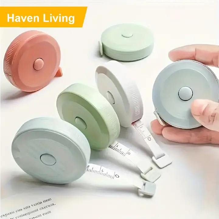 3pcs Mini Retractable Tape Measure | Double-Sided Portable Measuring Tool for Sewing/Tailoring/Knitting – Durable Blade