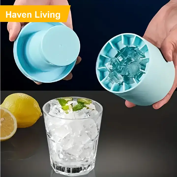 Silicone Ice Cube Mold | Easy-Release, Holds 60 Ice Cubes – Perfect Shapes Every Time