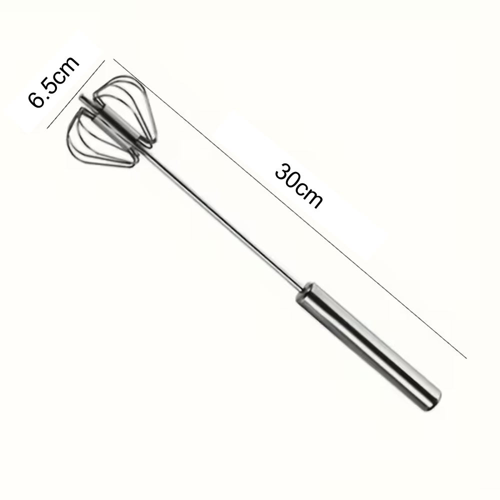 Manual Hand Mixer – Powerful Stainless Steel Egg Beater & Whisk, No Batteries Needed, Perfect for Whipping Cream, Eggs & Batter, Ideal for Home Baking, Kitchen & Outdoor Use