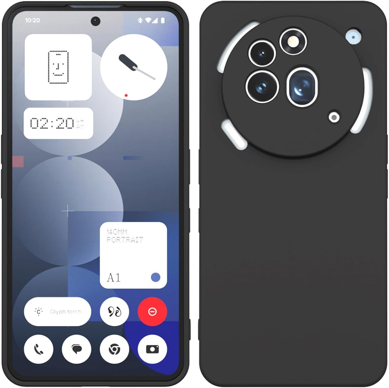 Case for Nothing Phone 3a Cover, Matte Surface Soft Cases [Ultra Thin] [Scratch-Resistant] TPU Protective Case Soft Mobile Phone Case for Nothing Phone 3a (Black)