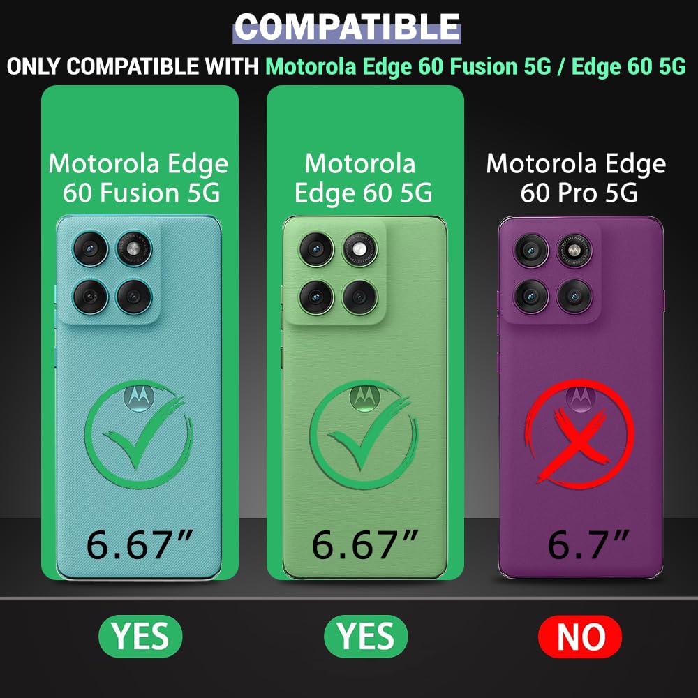 Sleek Back Cover Case for Motorola Moto Edge 60 plus 5G / Edge 60 5G | Slim Fit Protective Design | Ultra Matte Finish | Camera Protection Bump | Soft Back Cover Case (Silicone, Black)