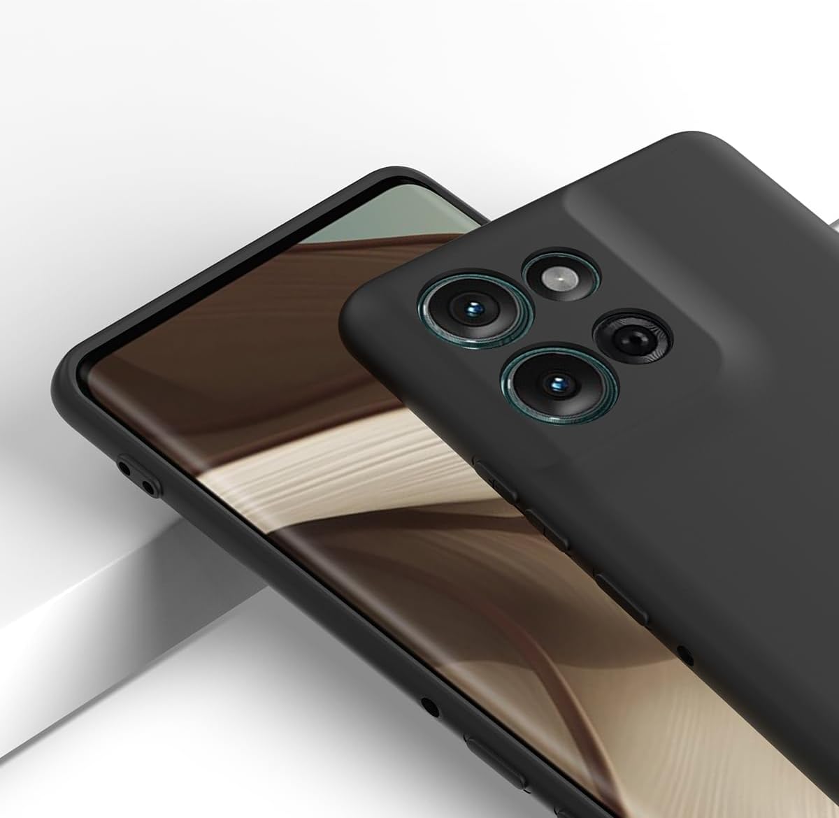 Case for Motorola Moto G Play 2025 4G/5G, Silicone Protective Phone Case for Motorola Moto G Play 2025 4G/5G, Slim Thin Soft Shockproof Cover Black