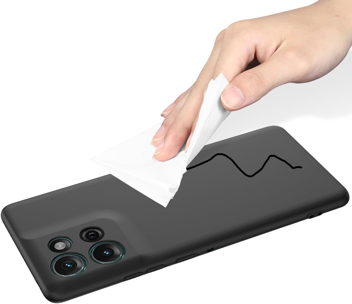 Case for Motorola Moto G Play 2025 4G/5G, Silicone Protective Phone Case for Motorola Moto G Play 2025 4G/5G, Slim Thin Soft Shockproof Cover Black