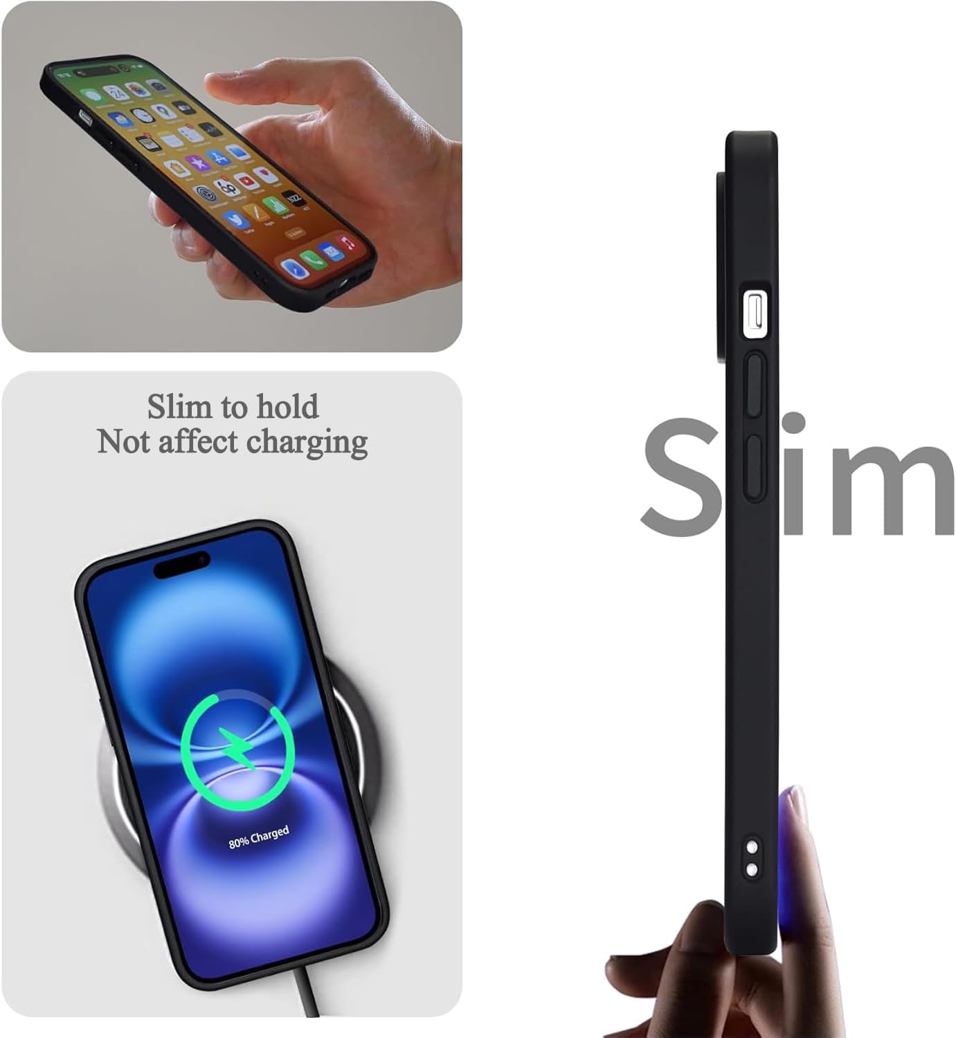 Case Compatible with Sony Xperia L4 Case Shockproof silicone Soft Flexible Gel Protective Phone Cover with Anti-Scratch & Military-Grade Anti-Drop (Black)