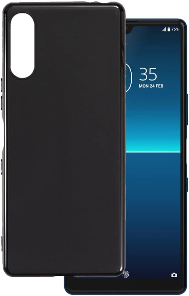 Case Compatible with Sony Xperia L4 Case Shockproof silicone Soft Flexible Gel Protective Phone Cover with Anti-Scratch & Military-Grade Anti-Drop (Black)