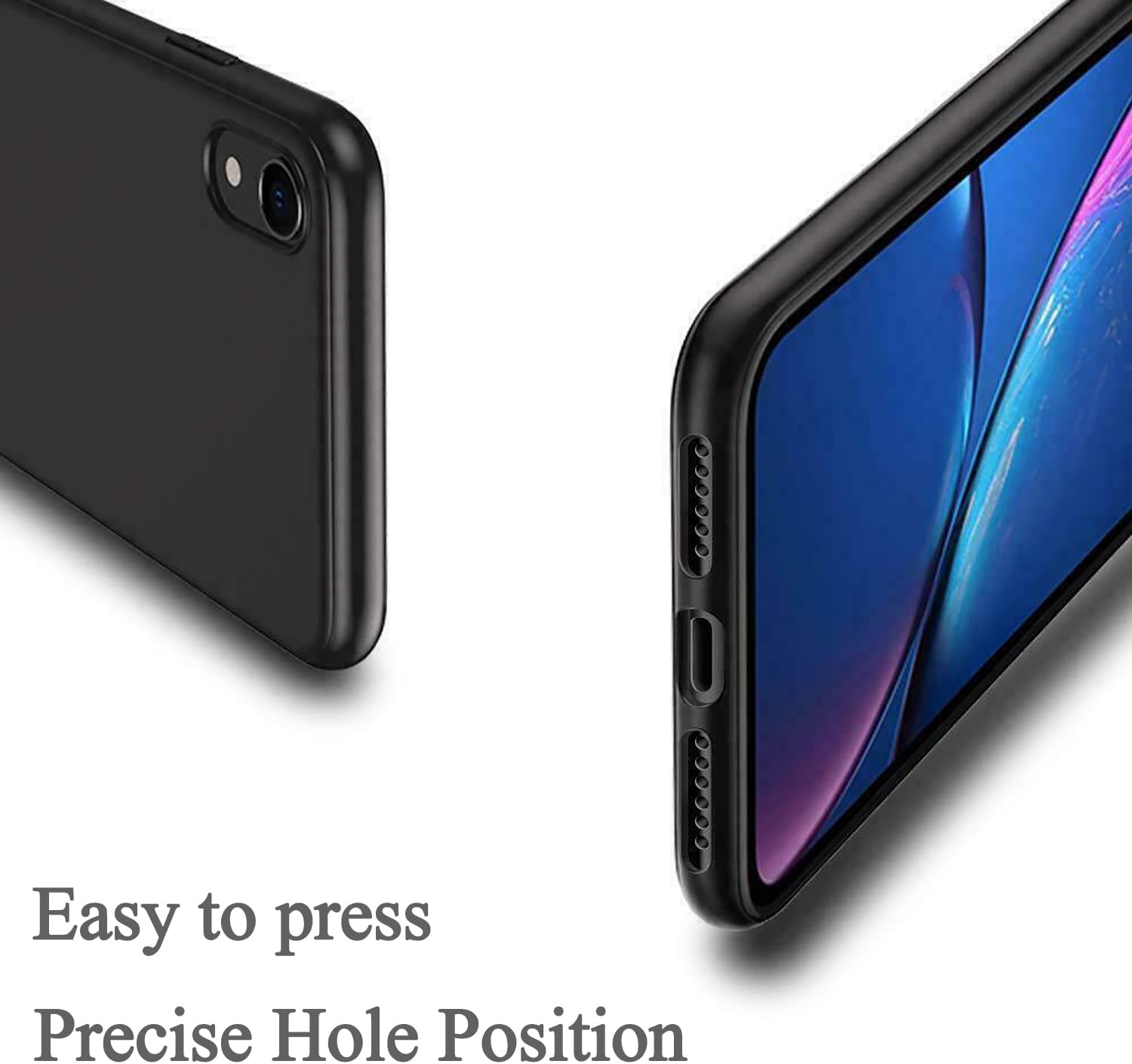 Case Compatible with Sony Xperia L4 Case Shockproof silicone Soft Flexible Gel Protective Phone Cover with Anti-Scratch & Military-Grade Anti-Drop (Black)