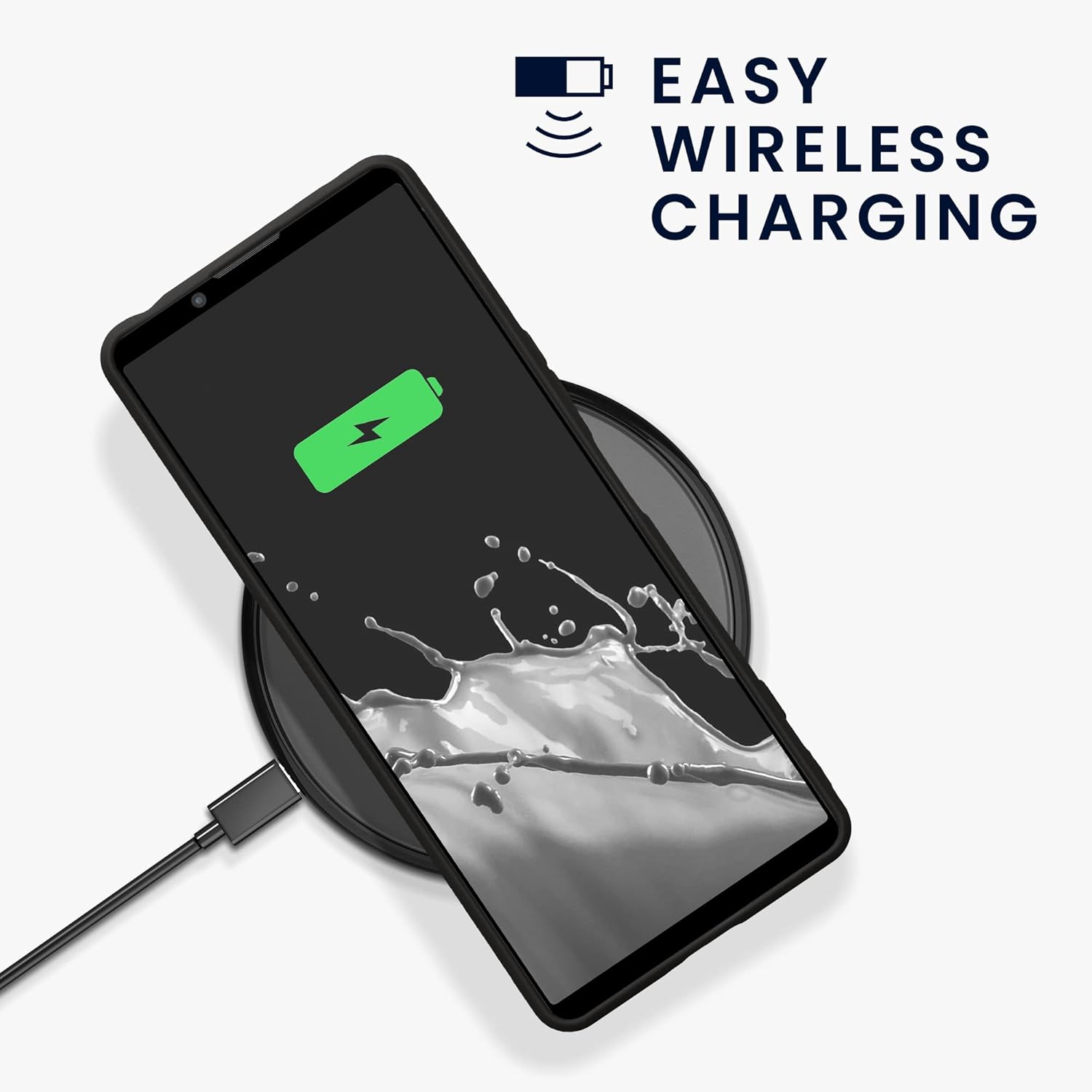 Case Compatible with Sony Xperia 5 V Case - Soft Slim Protective TPU Silicone Cover - Black