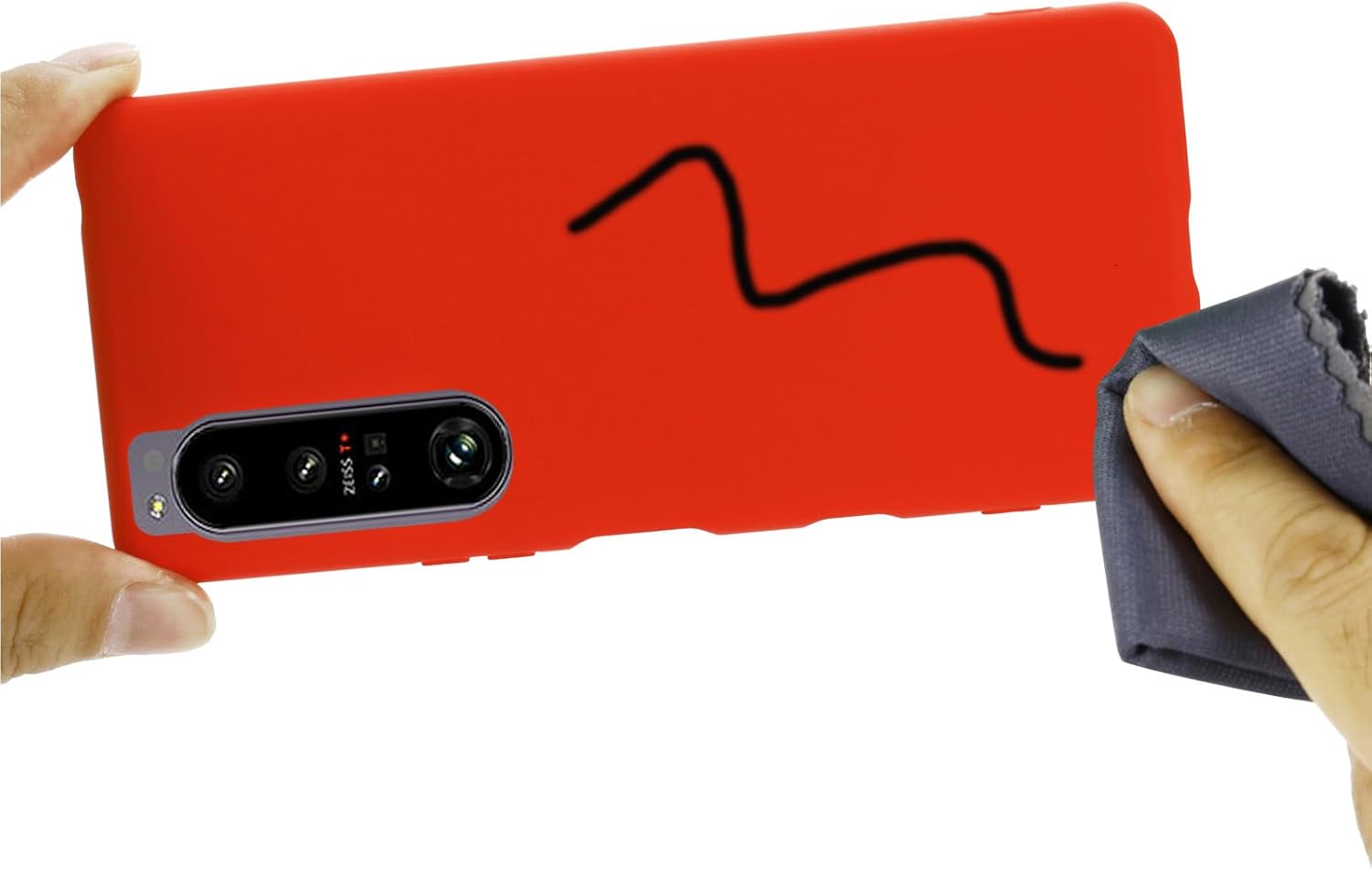 Case for Sony Xperia 1 mark IV, Liquid Silicone Protective Phone Case for Sony Xperia 1mark  IV with Silicone Lanyard, Slim Thin Soft Shockproof Cover for Sony Xperia 1 IV Silicone Case Black