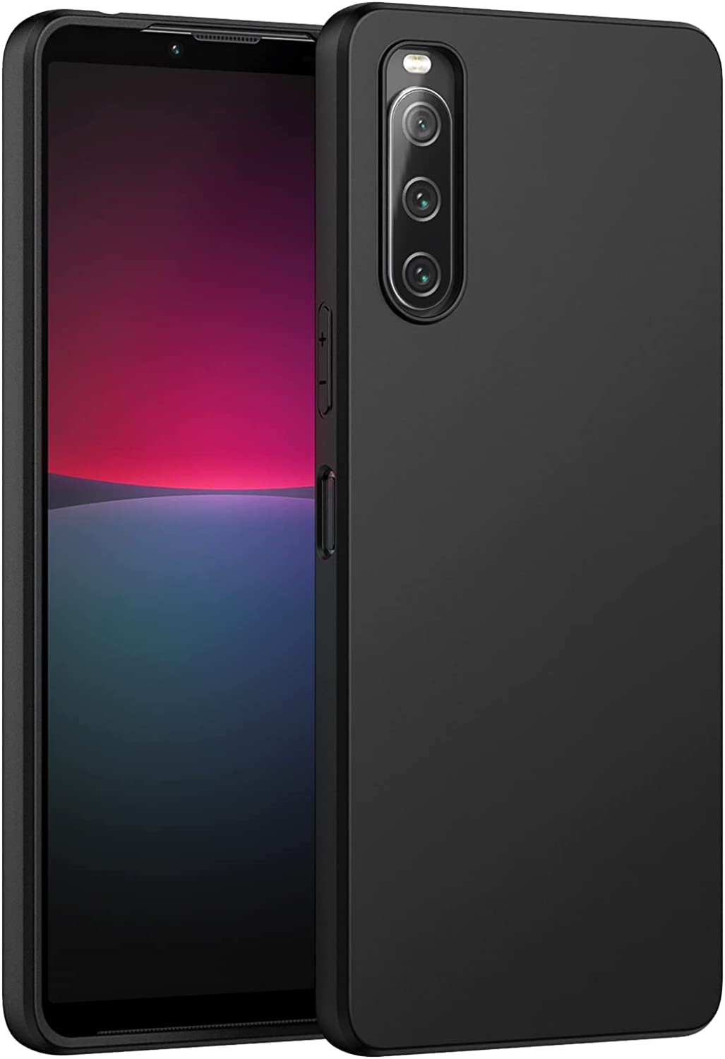 Sony Xperia 10 IV Case, Scratch Resistant Soft TPU Back Cover Shockproof Silicone Gel Rubber Bumper Anti-Fingerprints Full-Body Protective Case Cover for Sony Xperia 10 IV