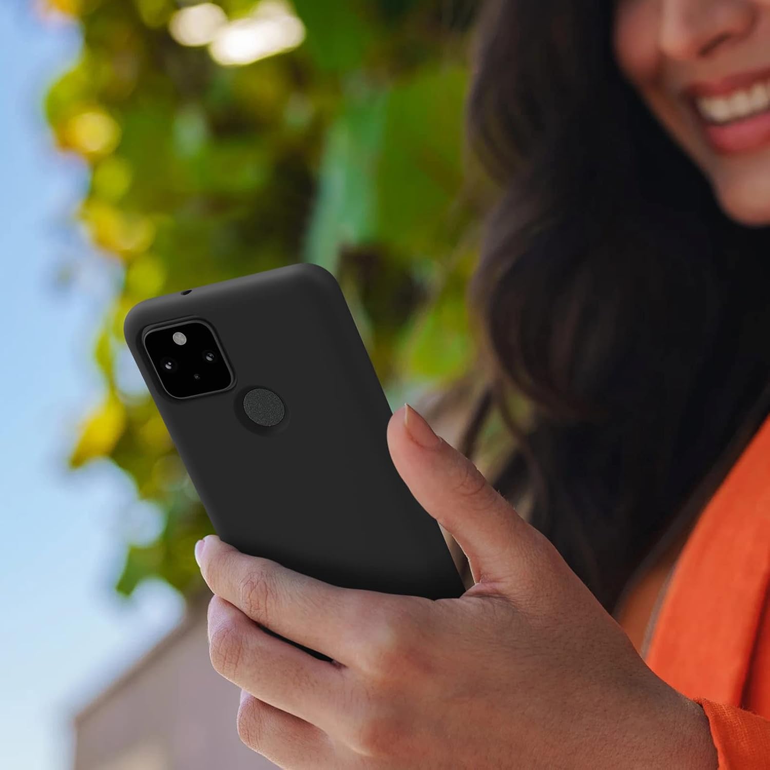 Back Cover Case Only Compatible for Google Pixel 5, Silicone Case Cover Flexible Durable Anti-Slip Protection Shockproof, Full Body Protective Cover for Google Pixel 5