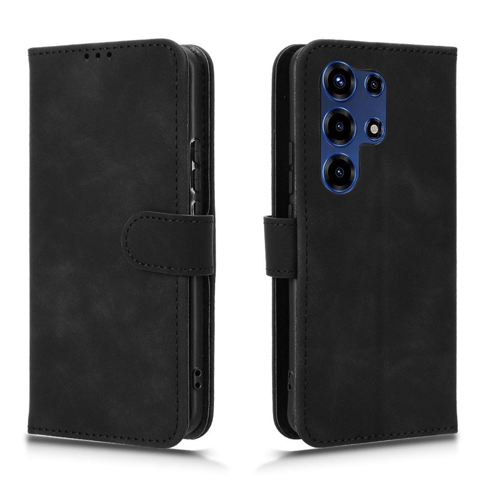 Rich boss Case Compatible with ITEL S26 Ultra, Colorful Flip Cover with Card Holders Magnetic Closure Full Protection Shell(Black)