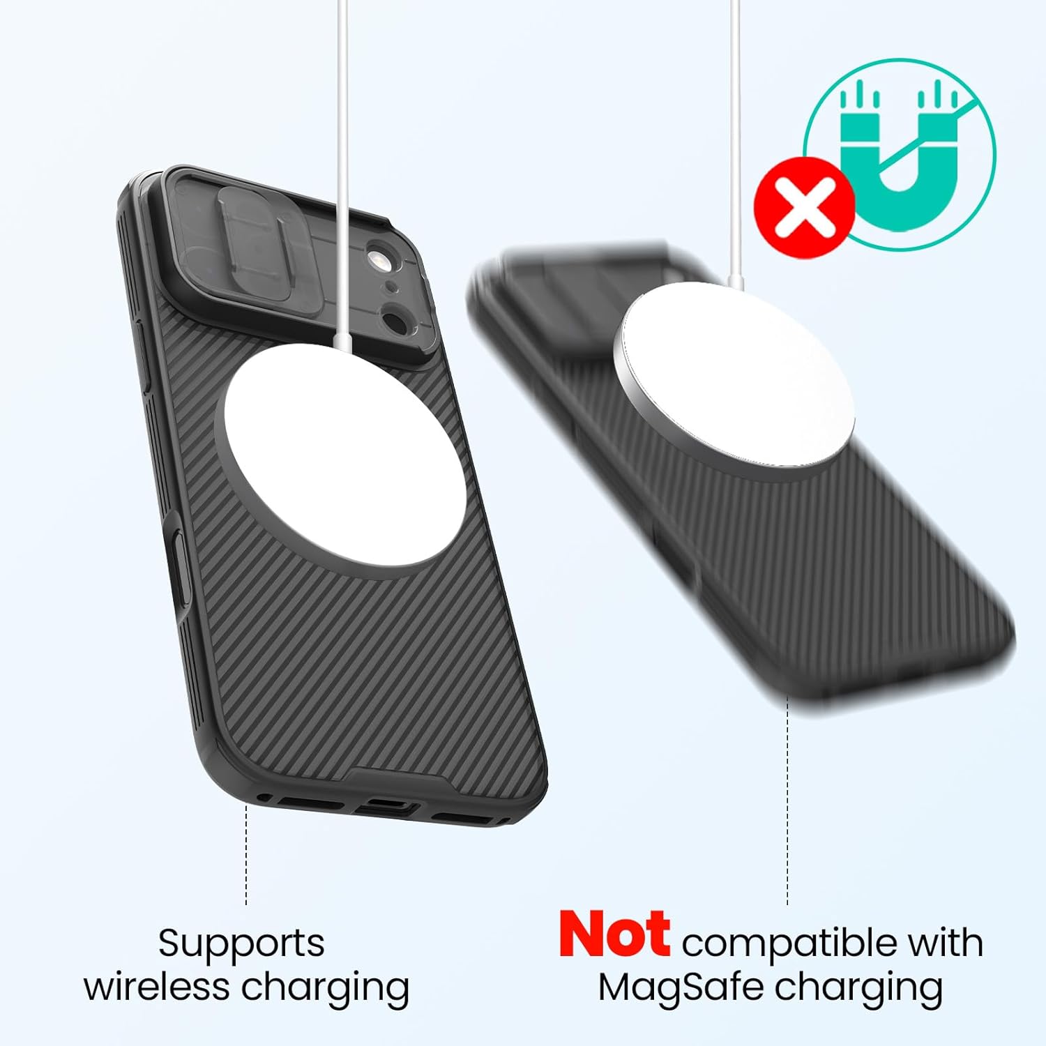 Nillkin for iPhone 17 Pro Max Case with Camera Cover, CamShield Pro Slim Protective Case for iPhone 17 Pro Max 5G 2025, Slide Lens Cover, Shockproof Anti-Fingerprint Back Cover – Black