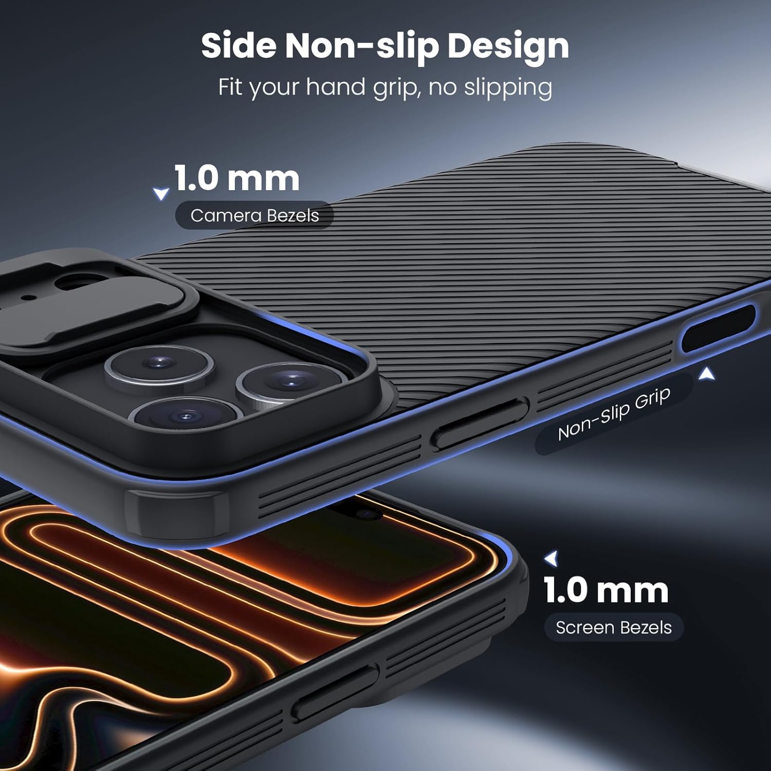 Nillkin for iPhone 17 Pro Max Case with Camera Cover, CamShield Pro Slim Protective Case for iPhone 17 Pro Max 5G 2025, Slide Lens Cover, Shockproof Anti-Fingerprint Back Cover – Black