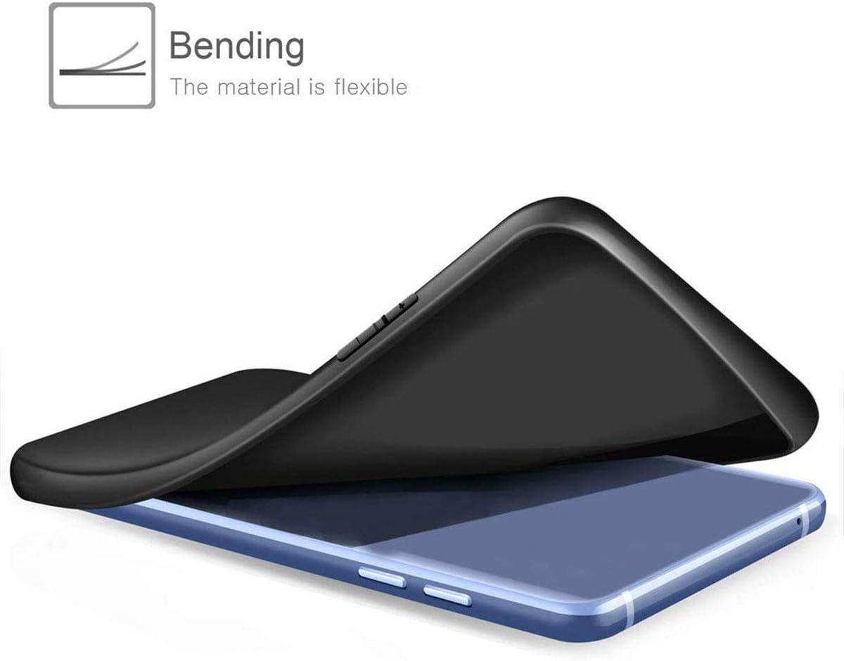 Cover for HMD Pulse, Black Flexible Silicone Slim fit Soft Shell Cute Back Case Bumper Rubber Protective Case for HMD Pulse (6,56")...