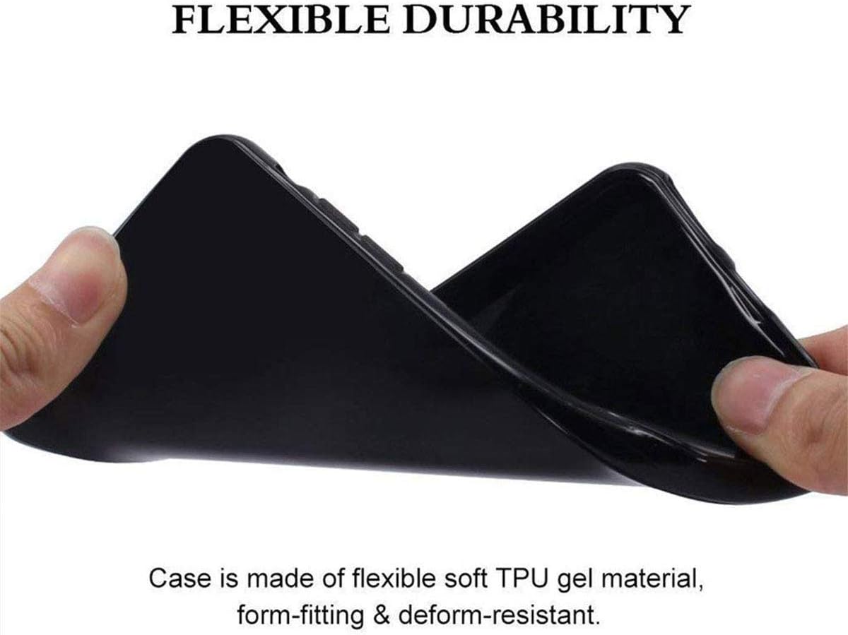 Cover for HMD Pulse, Black Flexible Silicone Slim fit Soft Shell Cute Back Case Bumper Rubber Protective Case for HMD Pulse (6,56")...