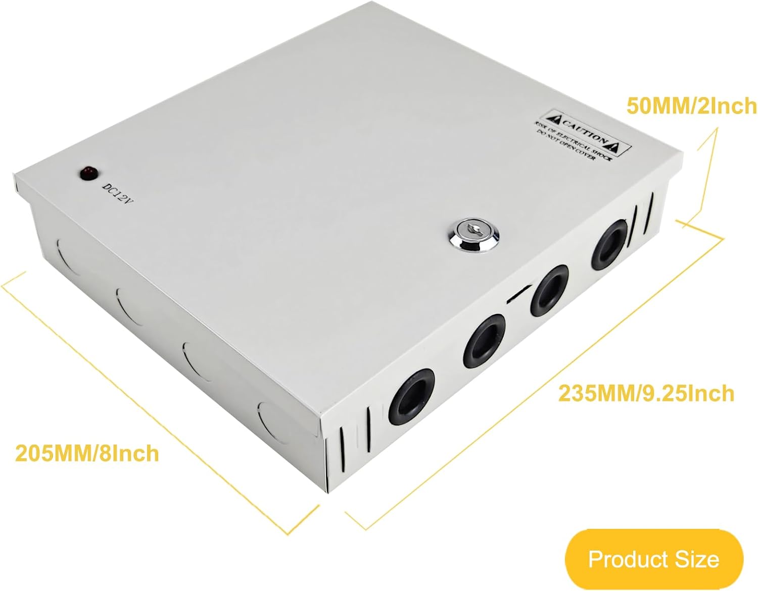 Closed PSU 12V Power Supply Box for CCTV Camera 9 Channels Output AC 110V/220V to DC 12V 10A 120W CCTV PSU Power Distribution Box