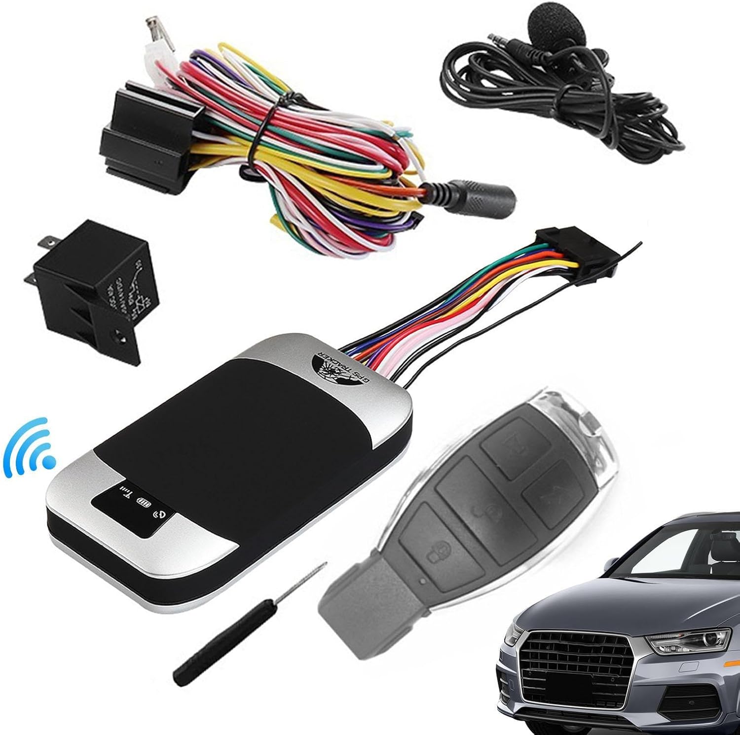 Motorcycle GPS Tracker - Waterproof Anti Car Theft Device GPS Tracker Vibration Alarm | Car Security Products, Car Alarms for Family, Friends, Motorcycle