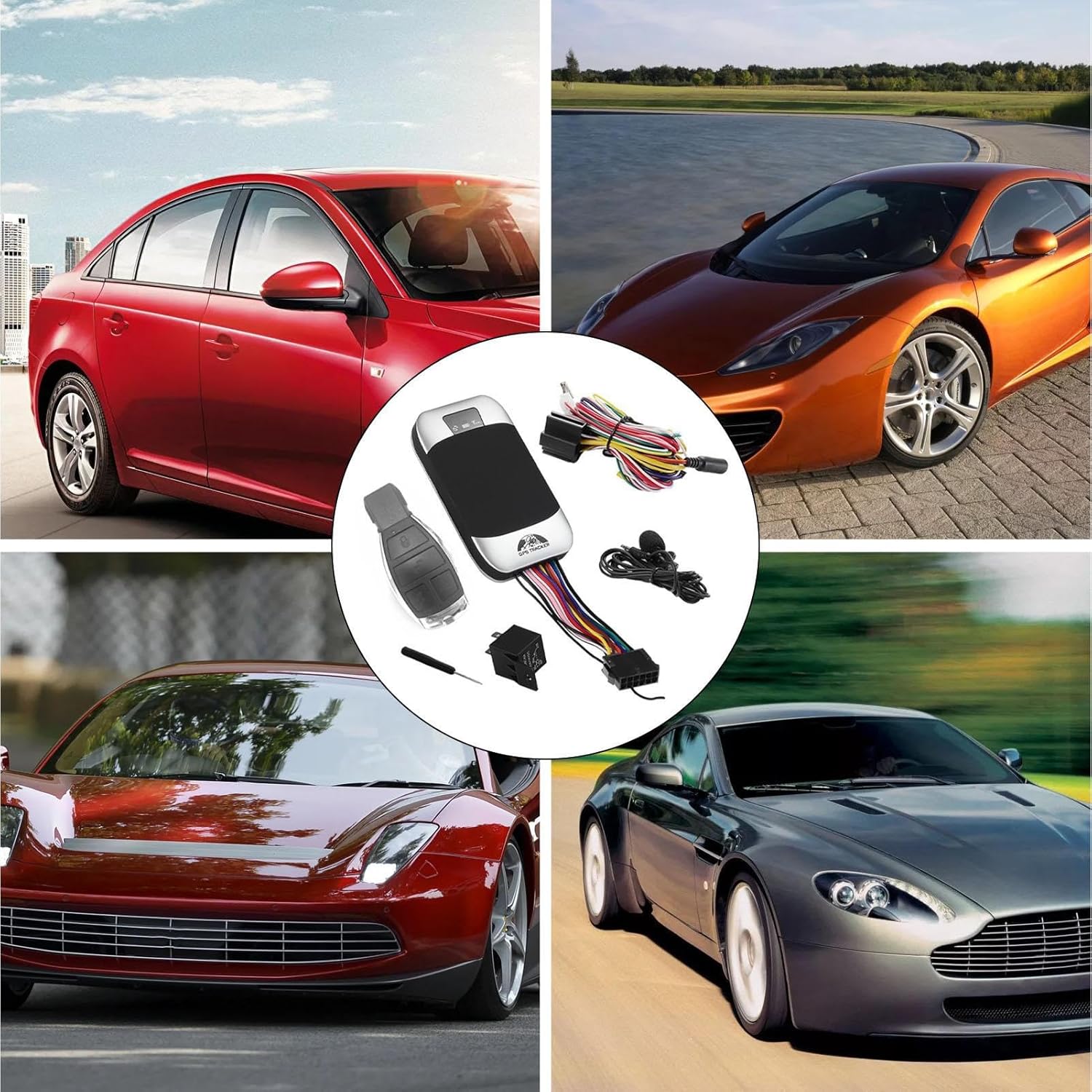 Motorcycle GPS Tracker - Waterproof Anti Car Theft Device GPS Tracker Vibration Alarm | Car Security Products, Car Alarms for Family, Friends, Motorcycle