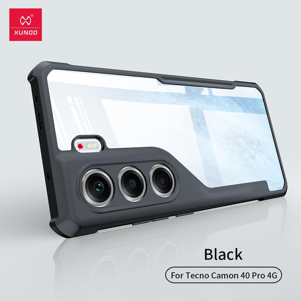 Case Compatible with Tecno Camon 40 Pro 4G, Airbag Protection, Transparent PC Back + Soft TPU Frame, Anti-Scratch Protective Case for Tecno Camon 40 Pro 4G with magsafe