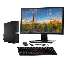 Dell OptiPlex 5040 Small Form Factor Intel Core i5 3.4GHz 6th Gen 8GB RAM 500GB HDD Windows 10 Pro Desktop 19" Monitor (Complete Set)