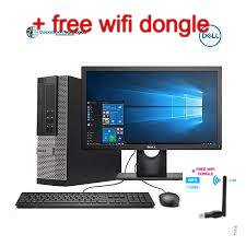 Dell 790 Desktop Computer SFF Core i5 8GB Ram (Memory)  500GB HDD,17 LCD  monitor, keyboard,Mice Windows 10 PC Complete set for Office,Home or Schools with free wifi dongle.