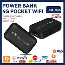 4G LTE Pocket WiFi With 10000mAh Power Bank 4G Portable Wi-Fi Router With Power Bank And Sim Card