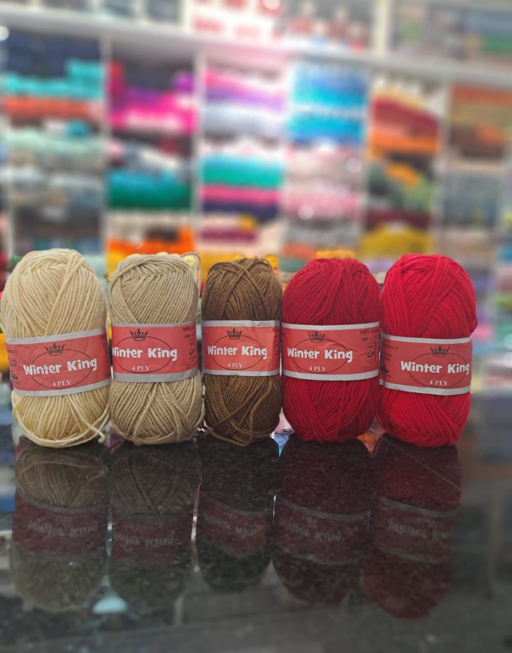 Winter King 50g Crochet & Knit Yarn Available in Bulk - For all uses from making outfits,rugs,bags,e'tc