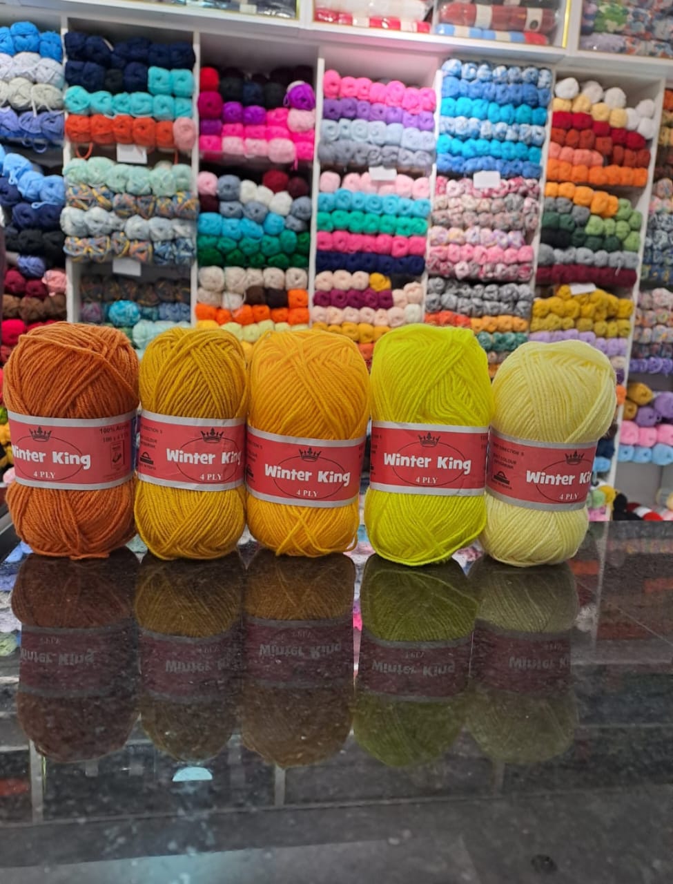 Winter King 50g Crochet & Knit Yarn Available in Bulk - For all uses from making outfits,rugs,bags,e'tc