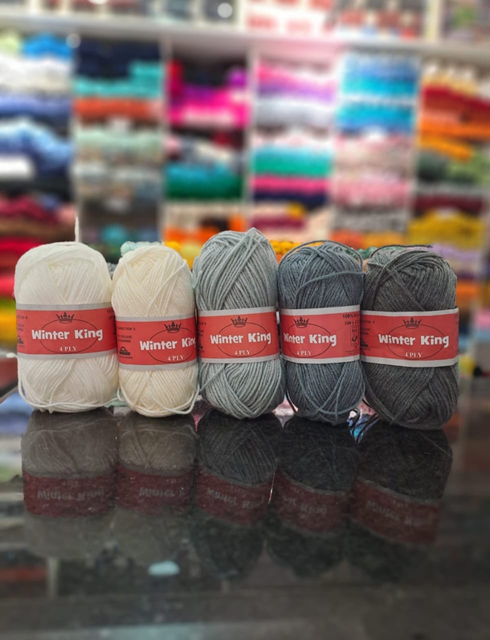 Winter King 50g Crochet & Knit Yarn Available in Bulk - For all uses from making outfits,rugs,bags,e'tc