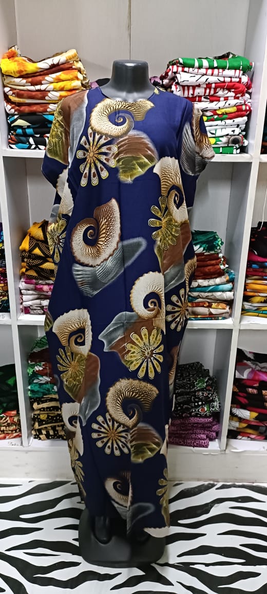 BAHWEIN DRESS TRADITIONAL & CULTURAL SWAHILI DERAS FREE SIZE RANDOM PRINT