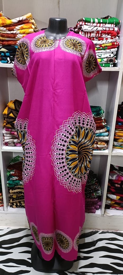 BAHWEIN DRESS TRADITIONAL & CULTURAL SWAHILI DERAS FREE SIZE RANDOM PRINT