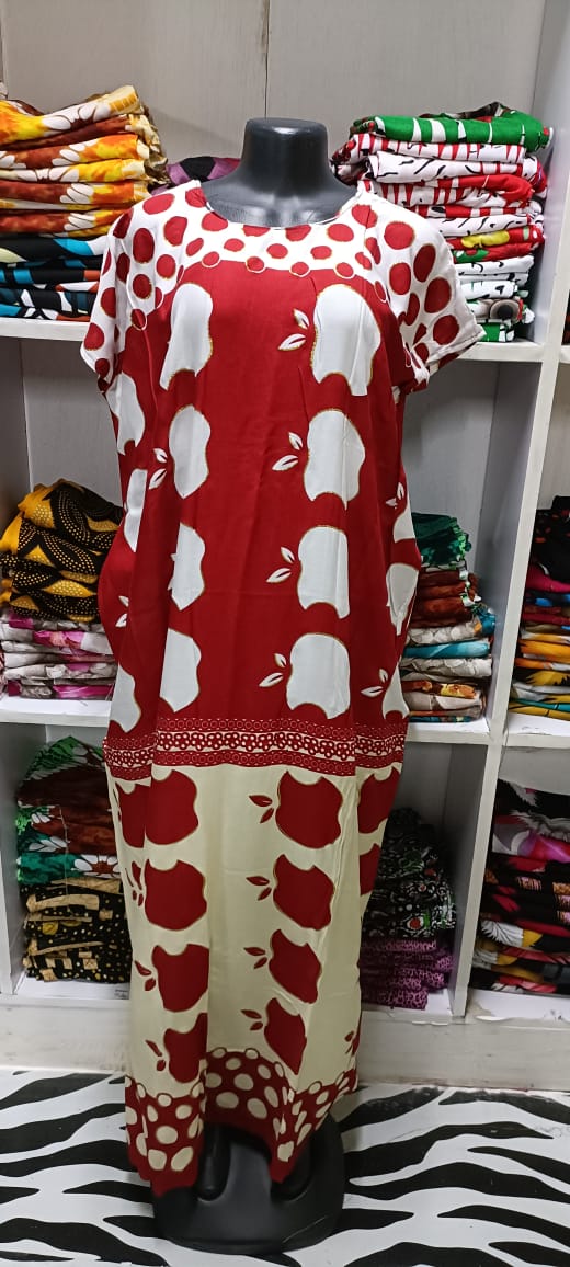 BAHWEIN DRESS TRADITIONAL & CULTURAL SWAHILI DERAS FREE SIZE RANDOM PRINT