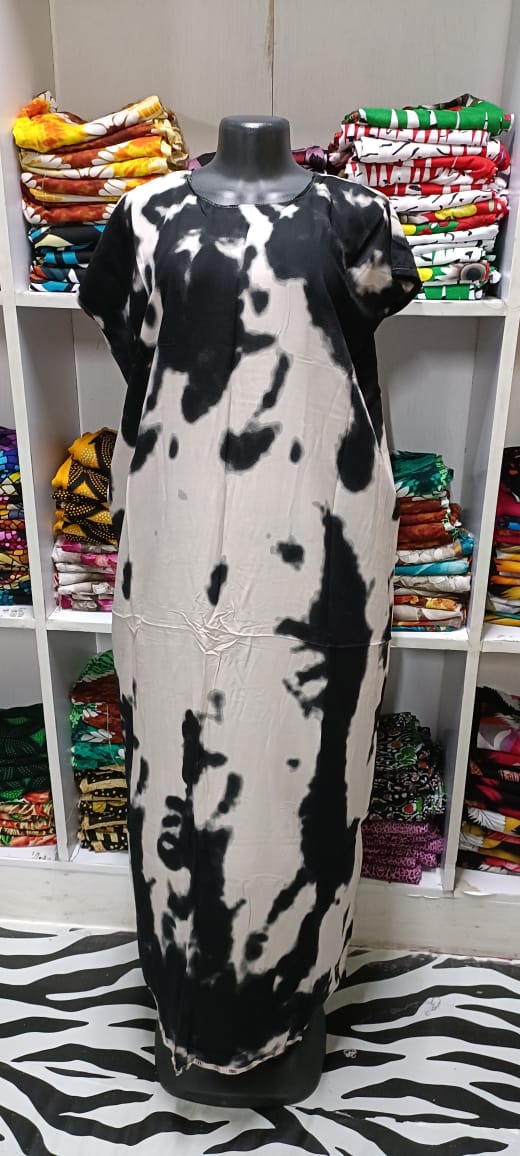 BAHWEIN DRESS TRADITIONAL & CULTURAL SWAHILI DERAS FREE SIZE RANDOM PRINT