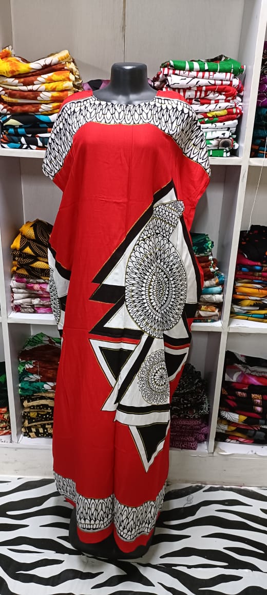 BAHWEIN DRESS TRADITIONAL & CULTURAL SWAHILI DERAS FREE SIZE RANDOM PRINT