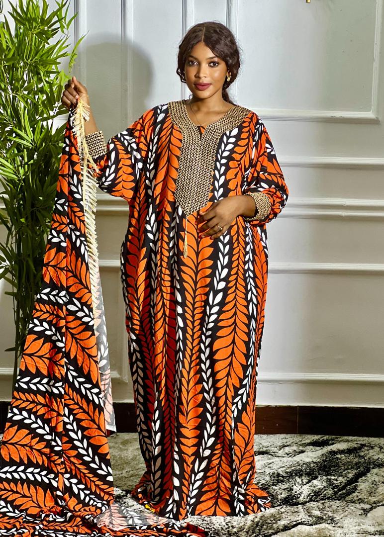 INDONESSIAN COTTON DERA READY MADE NEW + SCARF
