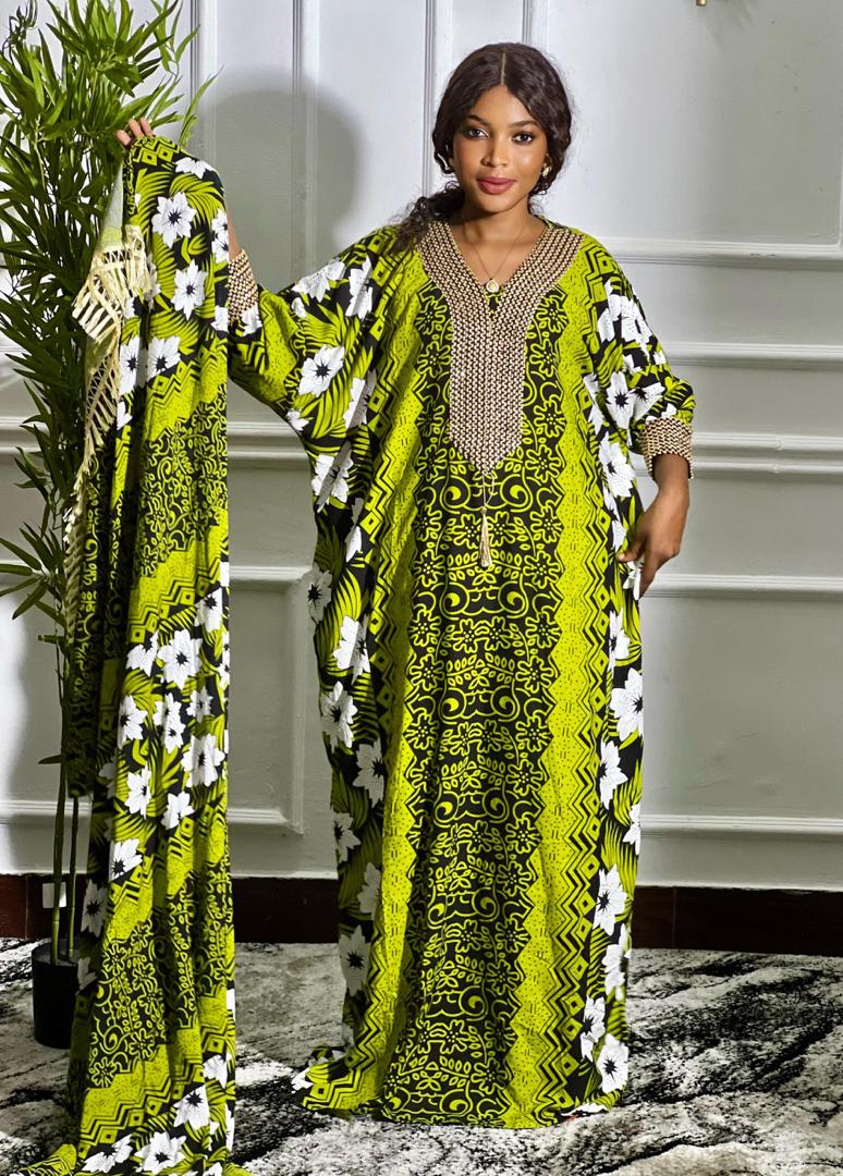 INDONESSIAN COTTON DERA READY MADE NEW + SCARF