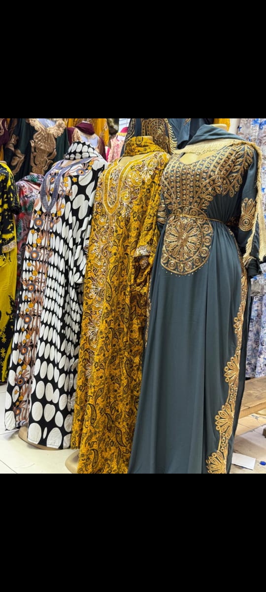 STITCH FLOWER DESIGNS INDONESIAN COTTON READY MADE FREE SIZE DRESSES