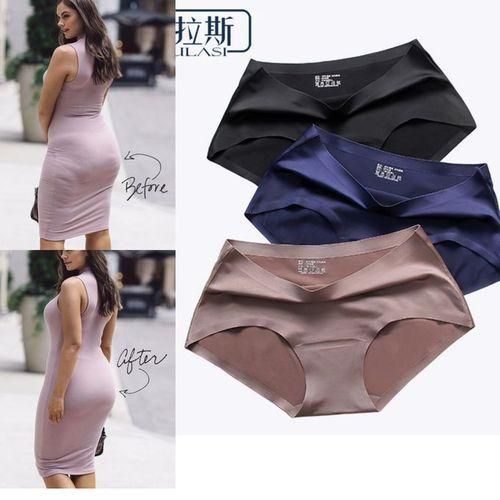 4PCS NET SEAMLESS COTTON UNDERWEAR, LADIES PANTS