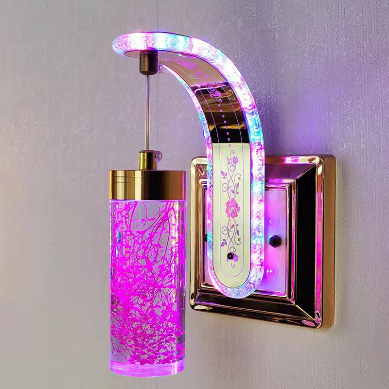 Wall bracket Lights (Decorative lights)New Design Dry Flower Acrylic Wall Bracket Lights Modern Small Wall Light Lamp