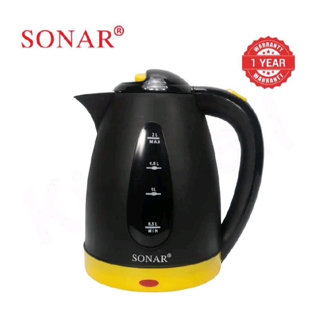 Sonar 2L 1500W Electric Kettle Energy Efficiently Heater Jug Cordless Electric Kettle 1.5M Power Cord SR-P2