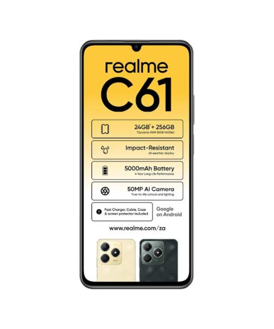 Realme C61 Long lasting Battery lithium polymer - upgrade battery life - Original