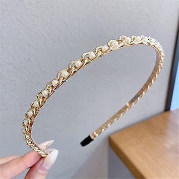 3PCS -Fashion Ladies  Pearl Beads Hair Band Headband for Kids, Girls and women