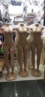 Brown  Full Body Female Mannequin / Dummy Armless